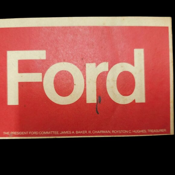 President Gerald Ford 1976 Presidential Campaign Bumper Sticker Lot Of 2 NOS - Picture 7 of 7